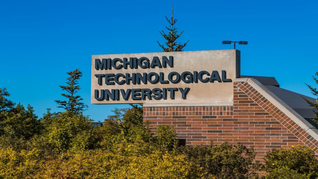 Michigan Tech sign